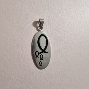 Sterling Silver Pendant With Fish